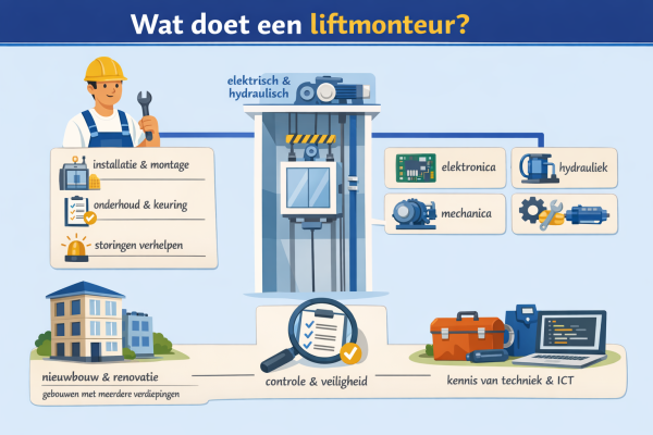 Alles over het beroep liftmonteur Wat doet een liftmonteur